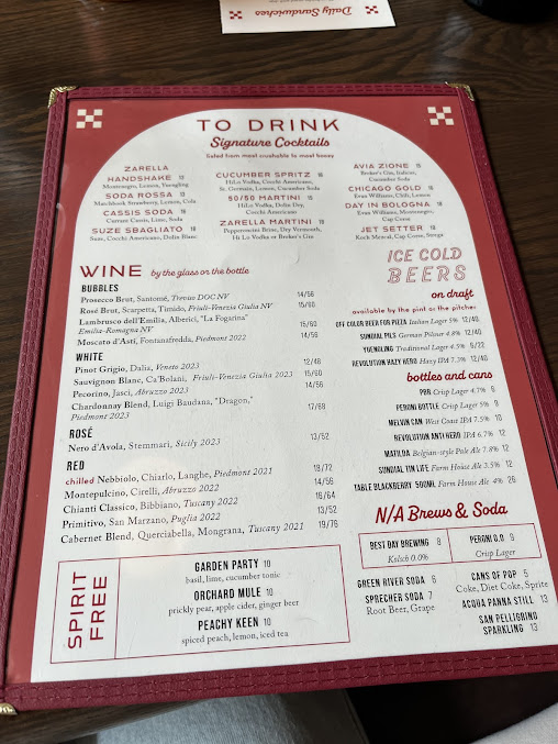 Menu Zarella Pizzeria & Taverna - 26