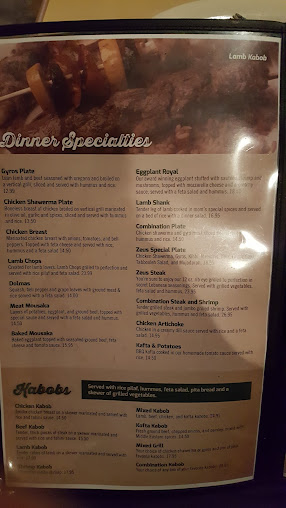Menu Zeus Cafe Crowley - 20