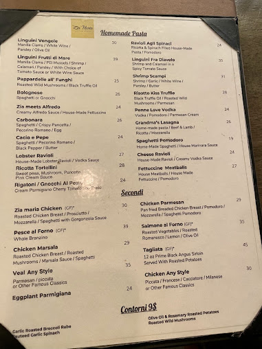 Menu Zia Maria Little Italy - 25