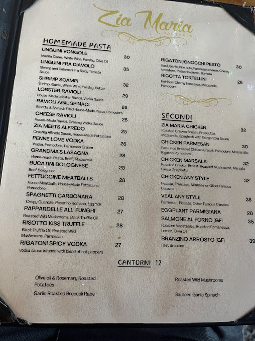 Menu Zia Maria Little Italy - 29